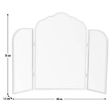 Argos Home gold vintage curved dressing table mirror 75x60cm - British product