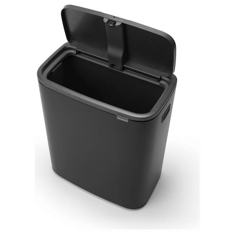 Brabantia Bo 60L touch bin matt black, UK version