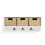 Argos Home hallway wall shelf and coat rack with storage boxes - British product