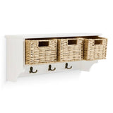 Argos Home hallway wall shelf and coat rack with storage boxes - British product