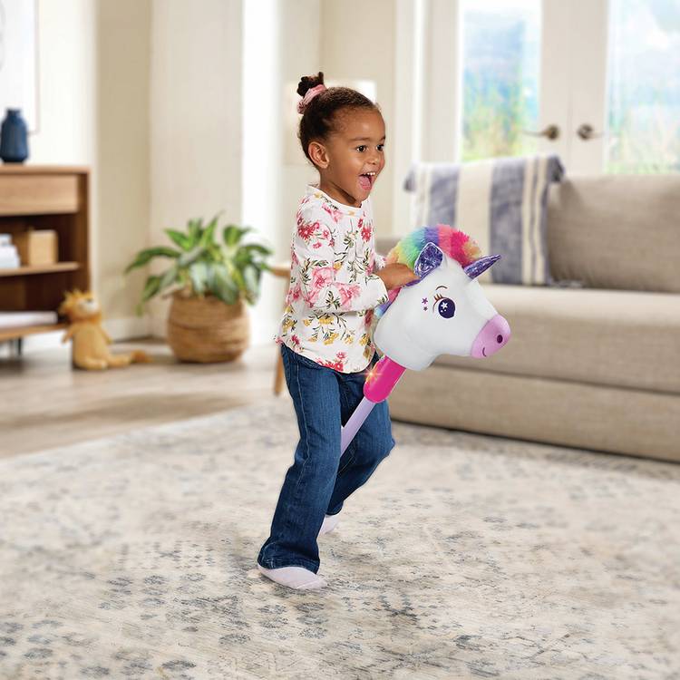 Vtech Trotting Tunes unicorn hobby horse toy (British brand)