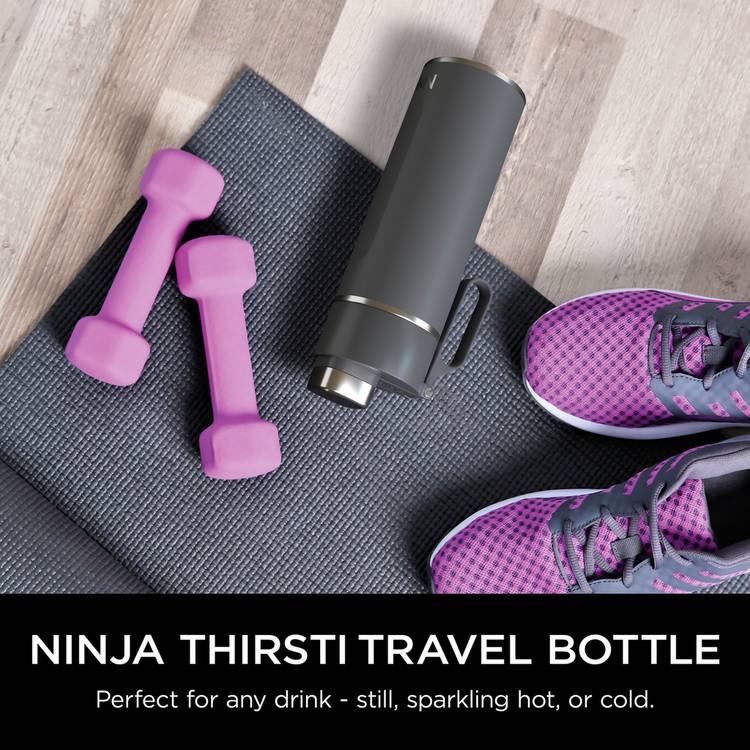 Ninja Thirsti Grey travel bottle 700ml, UK version