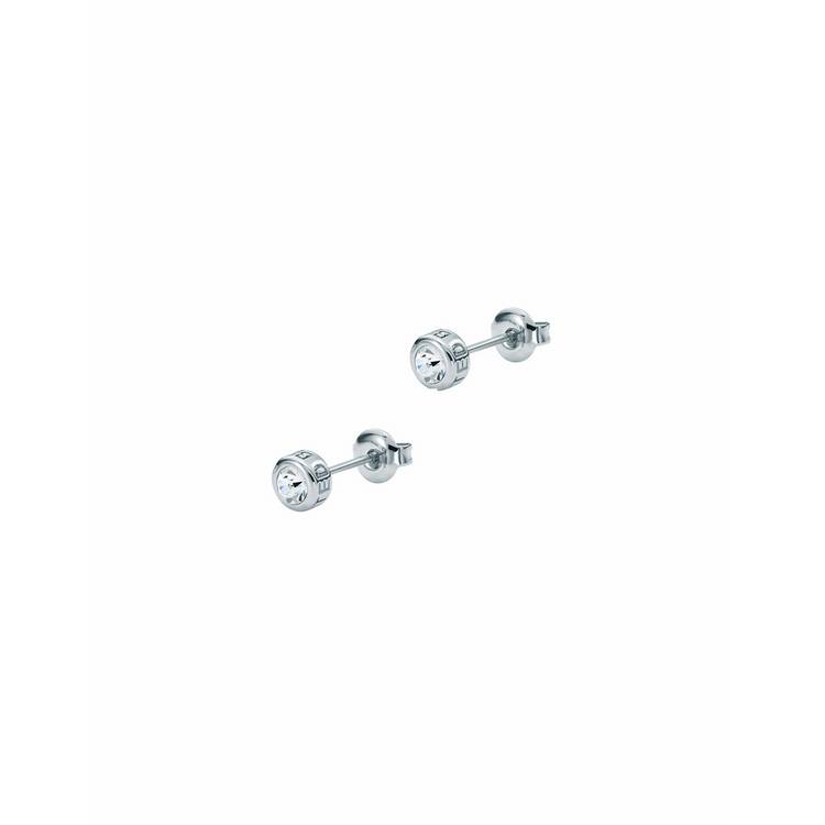 Ted Baker mini crystal stud earrings silver tone - British product