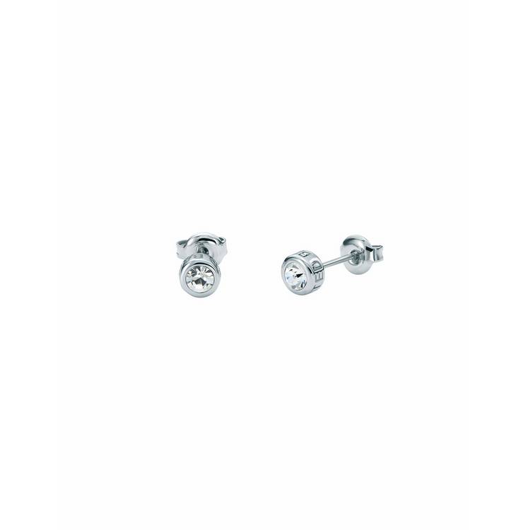 Ted Baker mini crystal stud earrings silver tone - British product