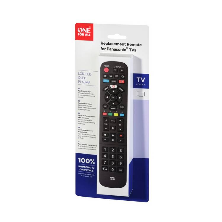 One For All URC4914 TV remote for Panasonic, imported from the UK
