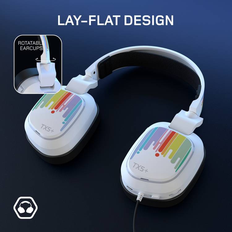 Gioteck TX5 RGB gaming headset, imported from the UK