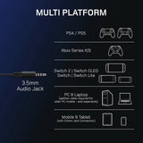 Gioteck TX5 RGB gaming headset, imported from the UK