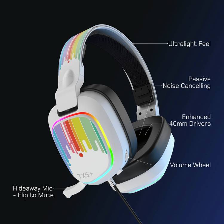 Gioteck TX5 RGB gaming headset, imported from the UK
