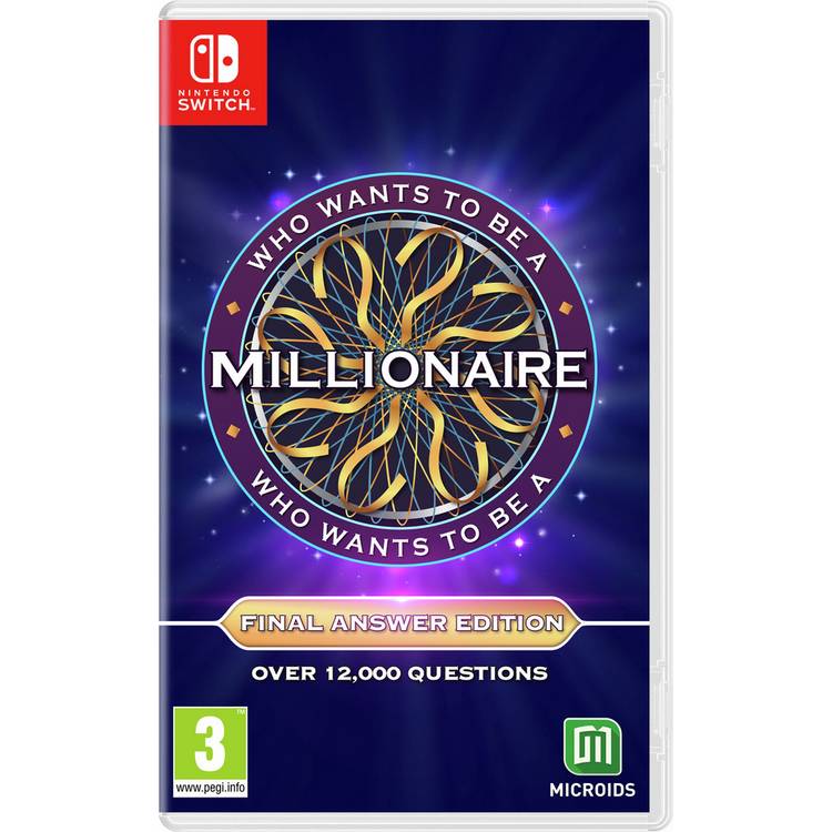Who Wants to Be a Millionaire Final Answer Edition Switch game, UK version