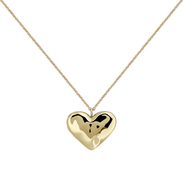 Radley hammered heart pendant necklace 60cm (British brand)