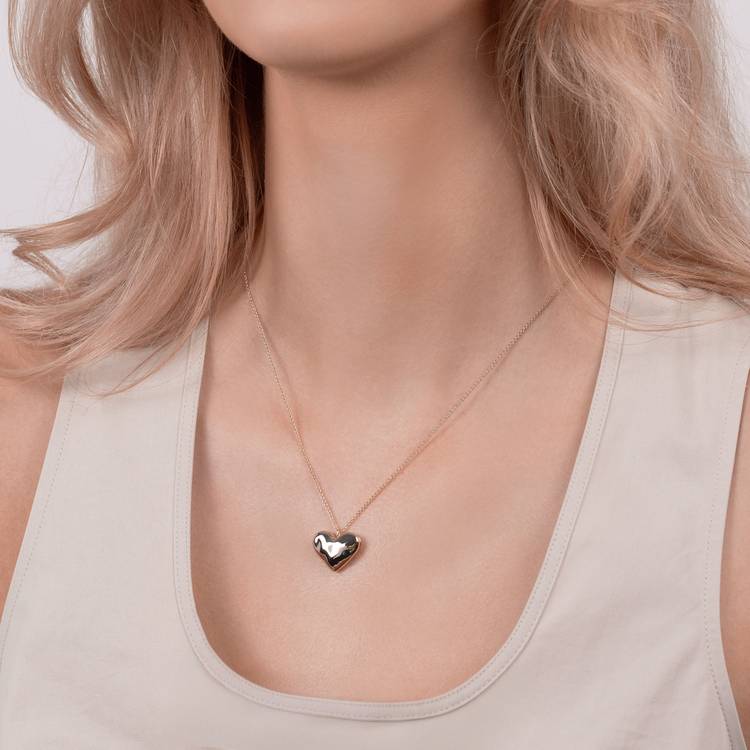 Radley hammered heart pendant necklace 60cm (British brand)