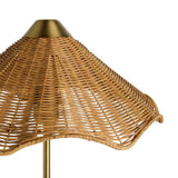 Habitat Norah rattan floor lamp natural, imported from the UK