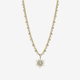 Lipsy gold crystal antique pendant necklace, UK version