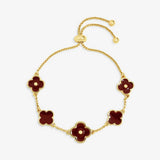 Argos Lipsy Gold Coloured Clover Bracelet 21cm- Buy online at McGrocer