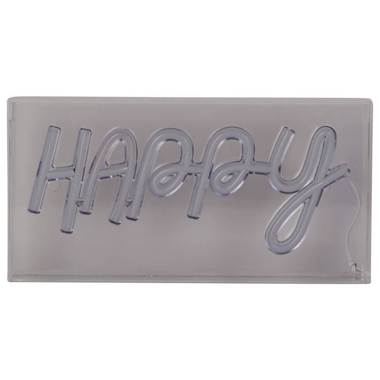 Searchlight Happy neon LED light 30cm, UK version