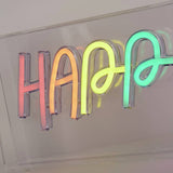 Searchlight Happy neon LED light 30cm, UK version