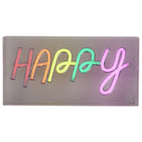 Searchlight Happy neon LED light 30cm, UK version