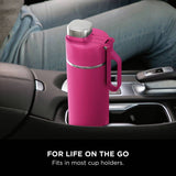 Ninja Thirsti Hot Pink travel bottle 530ml, imported from the UK