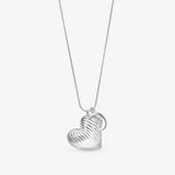Argos Lipsy Silver Ridged Heart & Moon Adjustable Pendant Necklace- Buy online at McGrocer