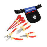 Workpro 7 piece electrician kit with tool pouch - British product