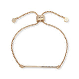 Argos DKNY Gold Plated Half Pave Bar Slider Bracelet- Buy online at McGrocer