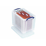 Really Useful plastic storage box clear 24L, imported from the UK