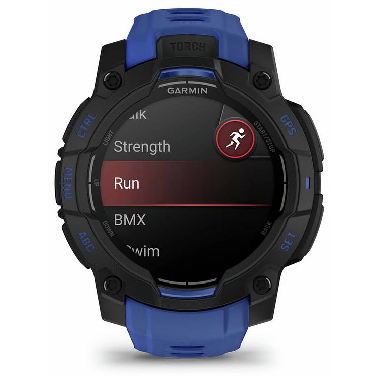 Garmin GPS Smart Watch Bolt Blue and Black 45mm (British brand)