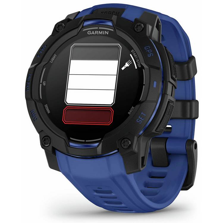 Garmin GPS Smart Watch Bolt Blue and Black 45mm (British brand)