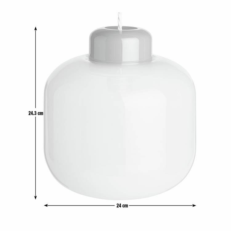 Habitat blue glass lampshade 24cm, UK version