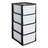 Argos Home 4 drawer storage tower black - British product