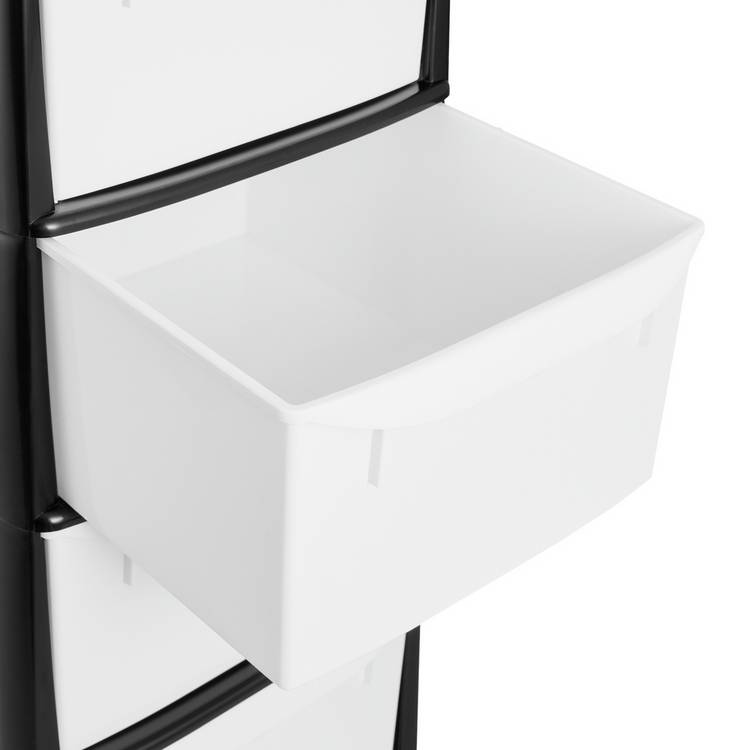 Argos Home 4 drawer storage tower black - British product