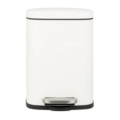 Argos Argos Home 5 Litre Rectangular Bathroom Pedal Bin - White- Buy online at McGrocer