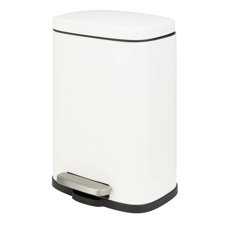 Argos Home white 5 litre rectangular pedal bin, UK version