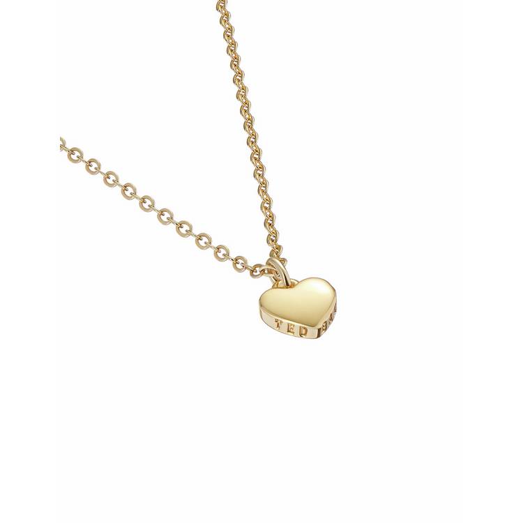 Ted Baker gold tone heart pendant necklace - British product