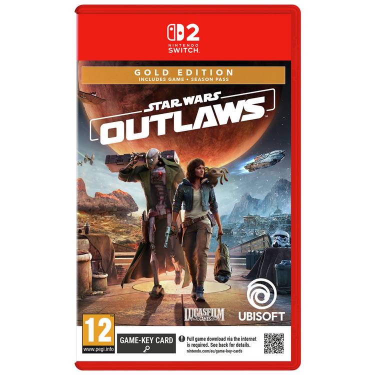 Star Wars Outlaws Gold Edition Nintendo Switch 2 game, imported from the UK