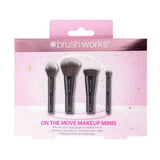 Superdrug Brushworks On The Move Makeup Minis 4 Piece Brush Set- Buy online at McGrocer