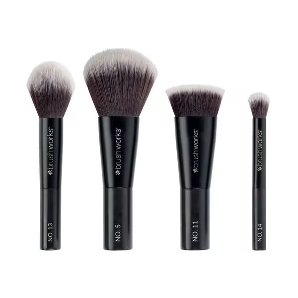 Brushworks On The Move Makeup Minis 4 Piece Brush Set - British product