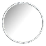 Argos Home grey beaded wooden wall mirror 76cm, imported from the UK