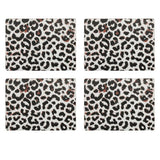 Argos Home leopard print placemats and coasters set, imported from the UK