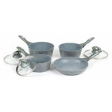 Salter Marblestone 4 piece aluminium pan set, UK version