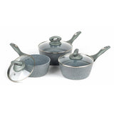 Salter Marblestone 4 piece aluminium pan set, UK version