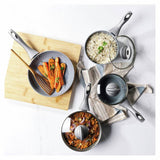 Salter Marblestone 4 piece aluminium pan set, UK version