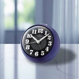 Lorus analogue alarm clock purple with white numerals, imported from the UK