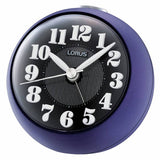 Lorus analogue alarm clock purple with white numerals, imported from the UK