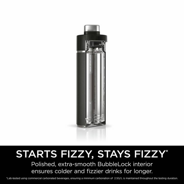 Ninja Thirsti black travel bottle 700ml - British product