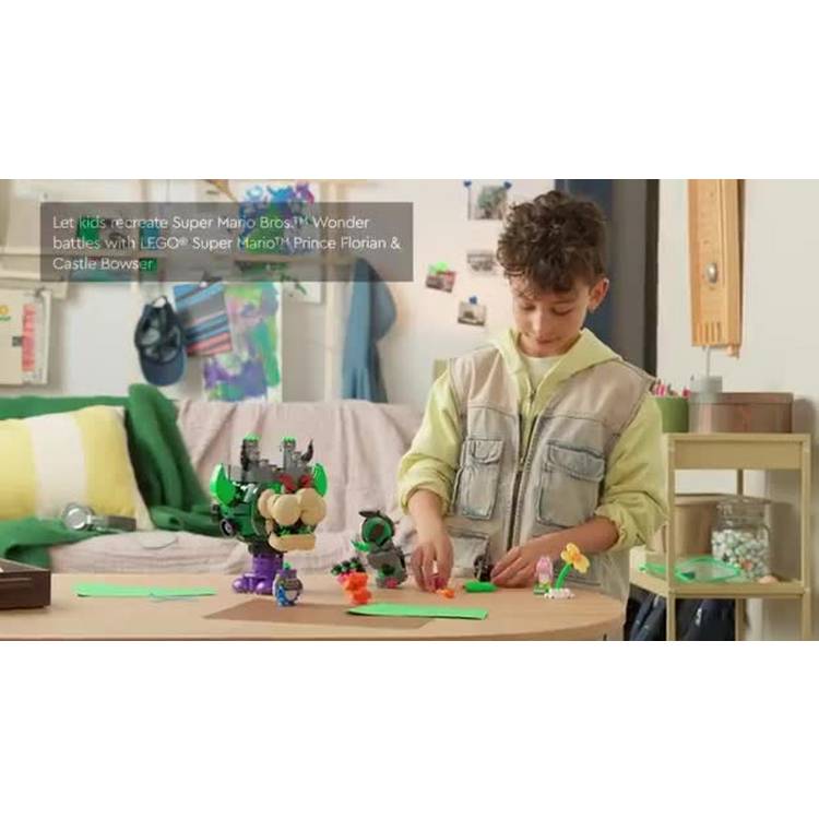 LEGO Super Mario Prince Florian and Castle Bowser set 1251 pieces - British product