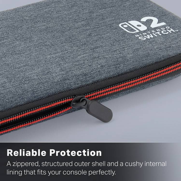 PowerA travel case for Nintendo Switch 2 Grey, imported from the UK
