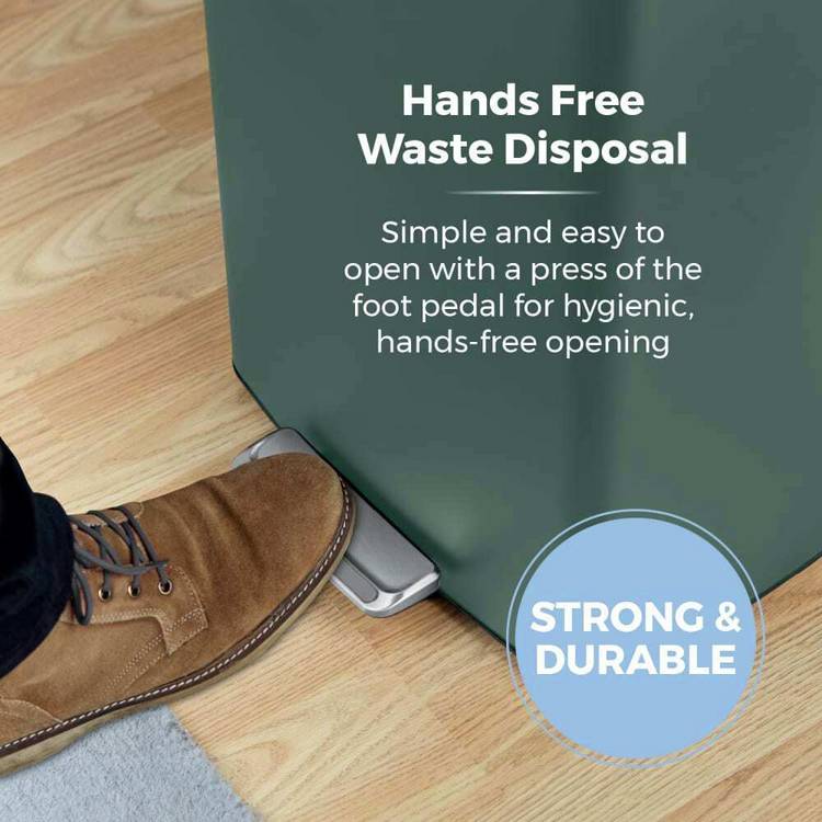 Tower forest green pedal bin 40 litre capacity (British brand)