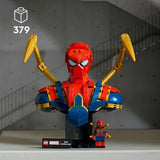 LEGO Iron Spider-Man bust building set 379 pieces, UK version