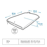 Decathlon Ultim Comfort XL memory foam pillow W60 D40cm, imported from the UK